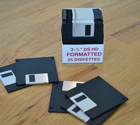 diy computer diskette pencil cup, crafts, home office, how to, organizing, repurposing upcycling