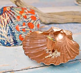 diy gorgeous scallop shell trinket dishes, crafts, repurposing upcycling