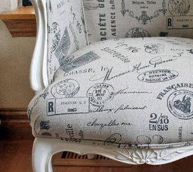 french provincial chair makeover, chalk paint, painted furniture, reupholster