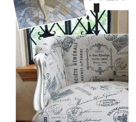 french provincial chair makeover, chalk paint, painted furniture, reupholster