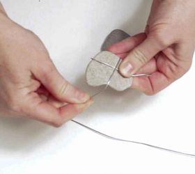 diy nautical decor heart rocks and sea glass mobile, crafts, landscape, seasonal holiday decor