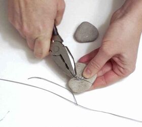 diy nautical decor heart rocks and sea glass mobile, crafts, landscape, seasonal holiday decor