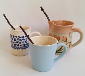 diy bird suet feeder from thrifted coffee mugs, crafts, outdoor living, repurposing upcycling