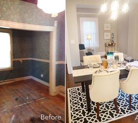 renovated modern farmhouse dining room, home decor, rustic furniture