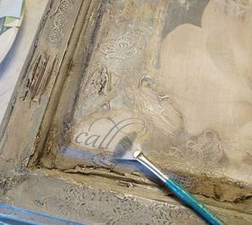 repurposed cabinet doors, chalk paint, crafts, decoupage, doors, repurposing upcycling, wall decor