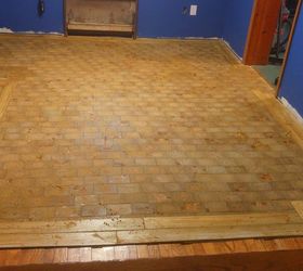 i made an end grain wood floor from scratch and saved myself 4000, dining room ideas, diy, flooring, hardwood floors, woodworking projects