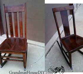 a story of two old rocking chairs, painted furniture