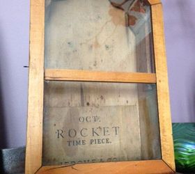 upcycle and old clock to a spring shadowbox, crafts, repurposing upcycling