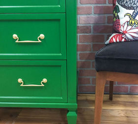 emerald green chest, painted furniture