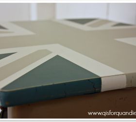 union jack school desk, painted furniture