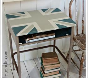 union jack school desk, painted furniture