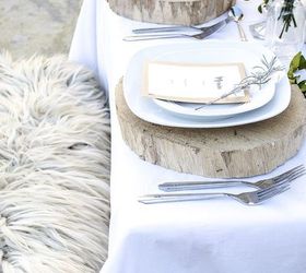 winter inspired table setting, home decor, seasonal holiday decor
