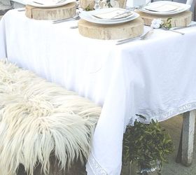 winter inspired table setting, home decor, seasonal holiday decor