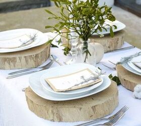 winter inspired table setting, home decor, seasonal holiday decor