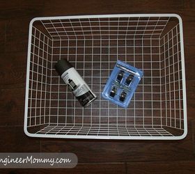 diy rollling organizer basket, crafts, home decor, organizing, storage ideas
