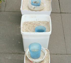 make your own concrete planters from recycling, concrete masonry, gardening, how to, repurposing upcycling