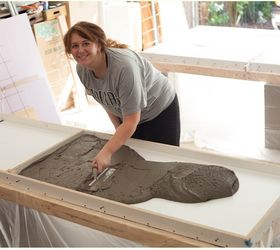 from green to a dream our massive kitchen makeover, concrete masonry, concrete countertops, countertops, diy, home improvement, kitchen design, kitchen island