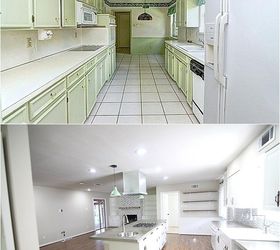 from green to a dream our massive kitchen makeover, concrete masonry, concrete countertops, countertops, diy, home improvement, kitchen design, kitchen island
