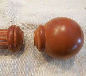 how to makeover your curtain rod with drawer pulls, repurposing upcycling, window treatments, windows