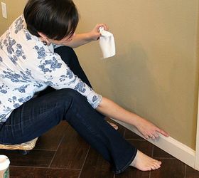 the lazy girl s secret to caulking baseboards, diy, wall decor