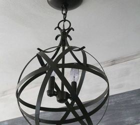 easy inexpensive diy orb light, lighting, repurposing upcycling