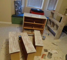 office craft room makeover, chalk paint, craft rooms, diy, painted furniture, repurposing upcycling, woodworking projects
