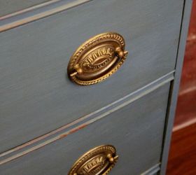 bruised and battered turned blue and beautiful dresser makeover, chalk paint, painted furniture