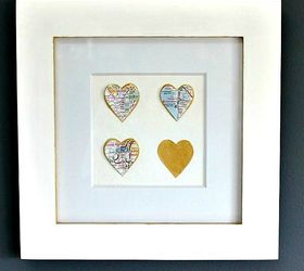 diy map love hearts, crafts, decoupage, wall decor