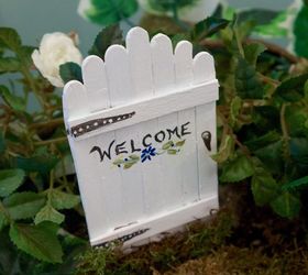 fairy garden doors easy craft stick diy, crafts, gardening