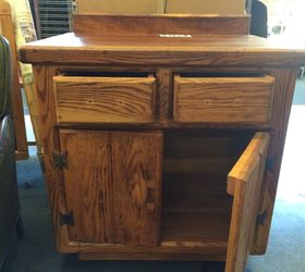 a little and thrifty kitchen island on wheels, kitchen design, kitchen island, painted furniture