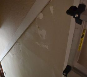 how i added faux board and batten to our stairwell, diy, flooring, foyer, home maintenance repairs, stairs