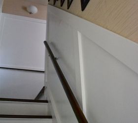 how i added faux board and batten to our stairwell, diy, flooring, foyer, home maintenance repairs, stairs