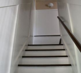 how i added faux board and batten to our stairwell, diy, flooring, foyer, home maintenance repairs, stairs