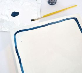 anthro inspired ceramic painted platter, crafts