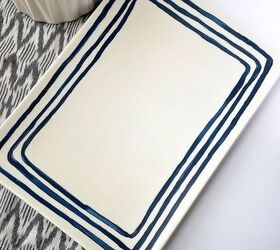 anthro inspired ceramic painted platter, crafts