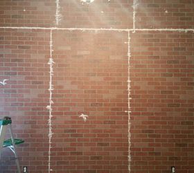 faux brick wall, diy, wall decor