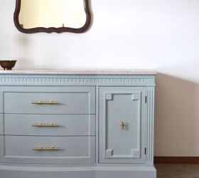 before after boring sideboard to super sophisticated sideboard, painted furniture