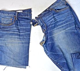 diy iphone denim pocket pillow, how to, repurposing upcycling, reupholster