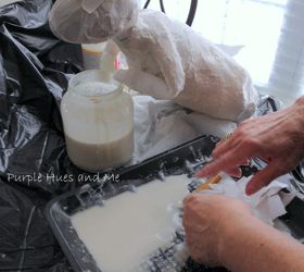 recycled decoupaged paper mache bunny, crafts, decoupage, repurposing upcycling, seasonal holiday decor