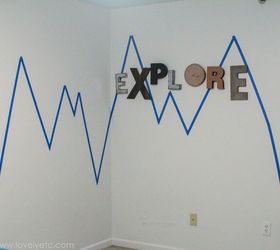 a painted mural makes the perfect headboard, bedroom ideas, painting, wall decor