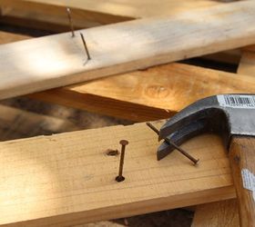 diy mounted staghorn fern with secret reservoir, diy, gardening, how to, painted furniture, pallet