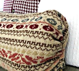 sweater pillows the easy way, repurposing upcycling, reupholster