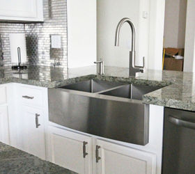 diy stacked cabinet kitchen makeover, kitchen cabinets, kitchen design