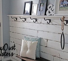 diy entry way plank wall, diy, foyer, wall decor