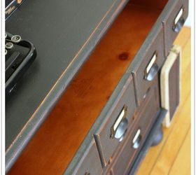 creating a faux card catalog, painted furniture