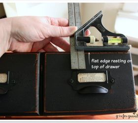 creating a faux card catalog, painted furniture