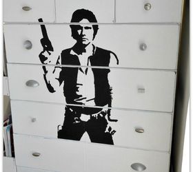 han solo dresser makeover, painted furniture