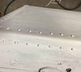 old moldy luggage turned b e a u ti ful french inspired coffee table, painted furniture, shabby chic