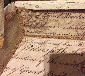 old moldy luggage turned b e a u ti ful french inspired coffee table, painted furniture, shabby chic