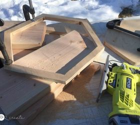 use up your scrap wood and make a hanging hexagon planter, container gardening, diy, gardening, woodworking projects